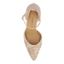 Top view of Payten BEIGE SHANTUNG/GOLD