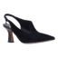 Front view of Prissy BLACK SUEDE/PATENT