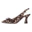 Left side view of Saskia BROWN/BLACK ANIMAL PRINT