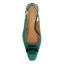 Top view of Saskia EMERALD GREEN SATIN