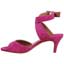Left side view of Soncino Bright Pink Suede