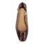 Top view of Taveta BROWN CROCO EMBOSSED PATENT