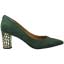 Right side view of Vaneeta Emerald Suede