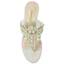 Top view of Victorina Clear/Gold/Ivory