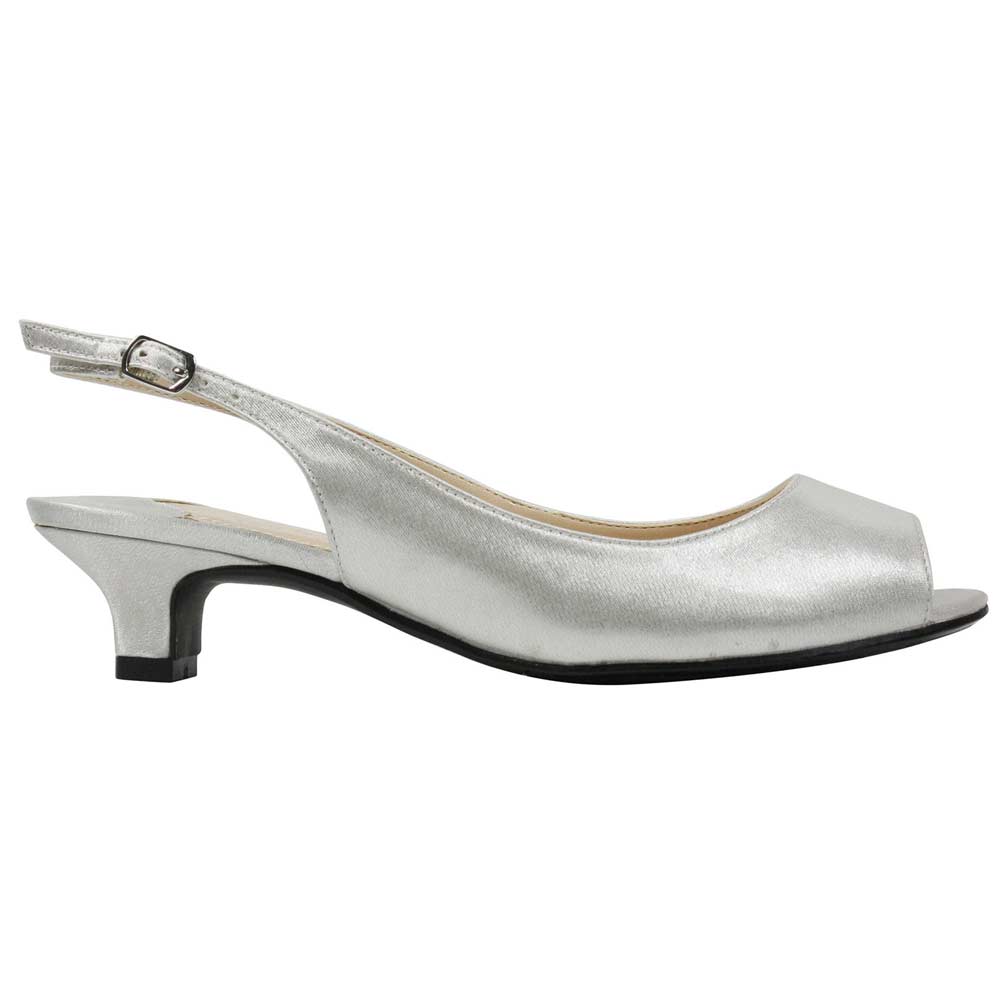 J renee cheap silver slingbacks